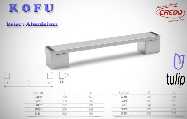 Uchwyt Meblowy KOFU aluminium