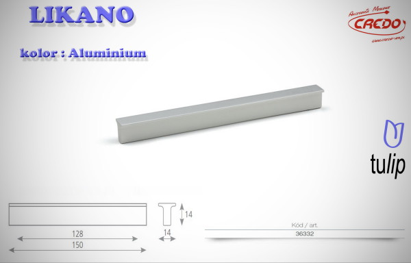 Uchwyt Meblowy LIKANO aluminium