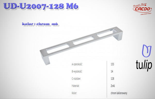 Uchwyt Meblowy UD-2007 chrom