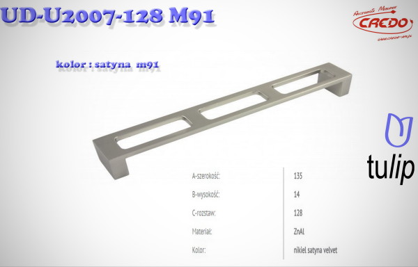 Uchwyt Meblowy UD-2007 satyna