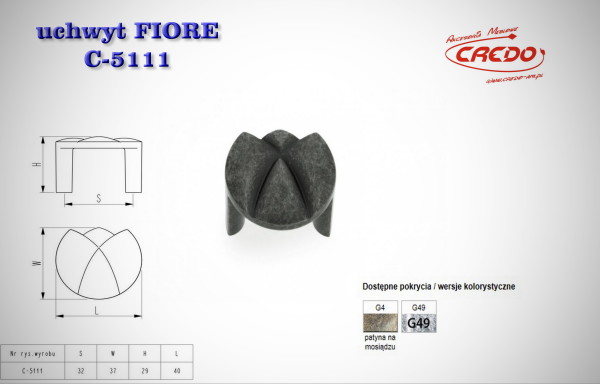 uchwyt meblowy FIORE C-5111